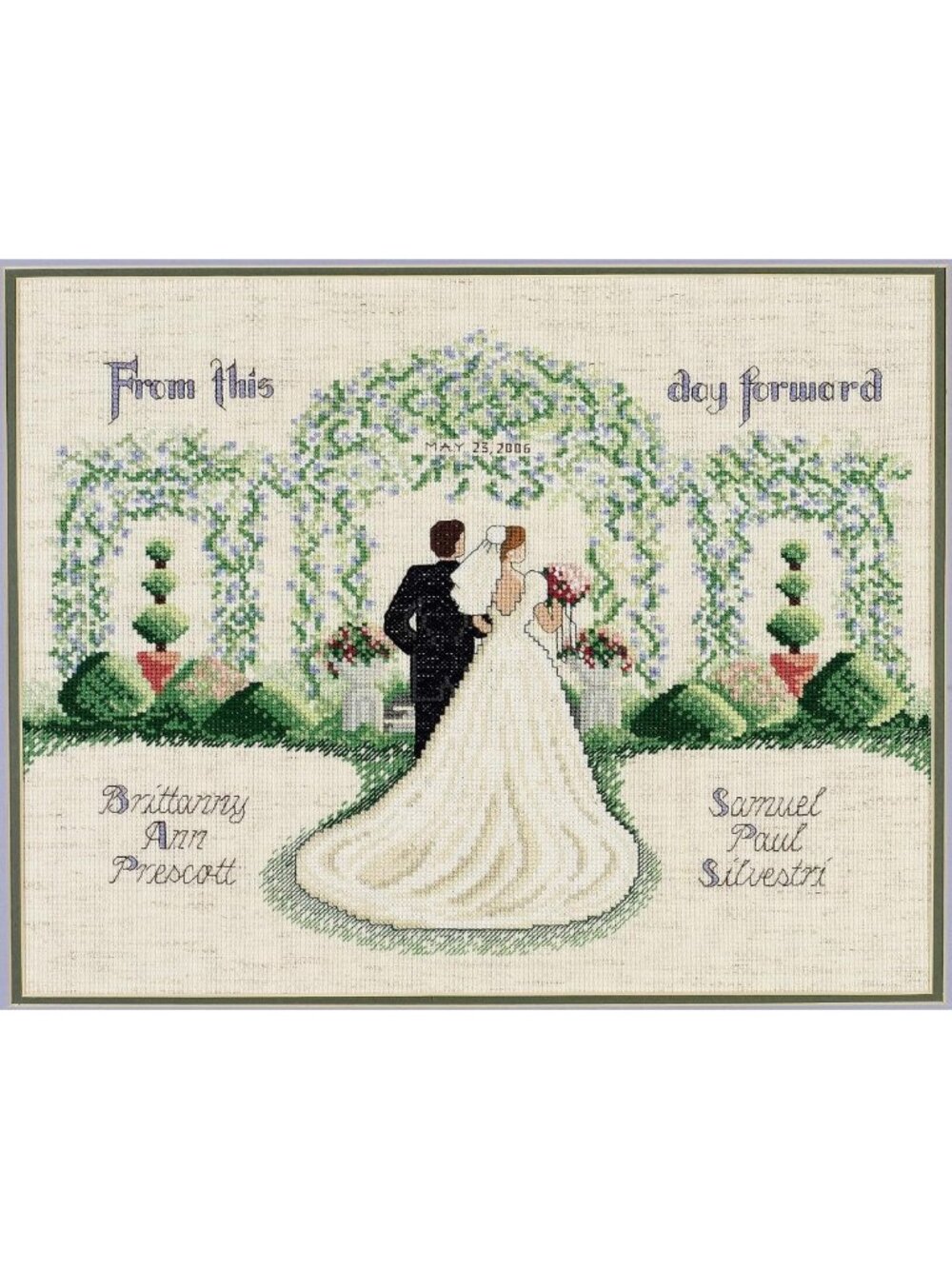 Counted Cross Stitch Kit - 'From This Day Forward' - Multi-Colored Craft Set